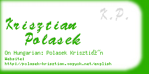 krisztian polasek business card